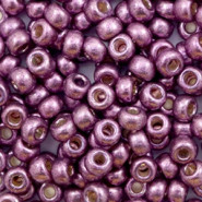 Miyuki rocailles Perlen 6/0 - Duracoat galvanized eggplant purple 6-4220